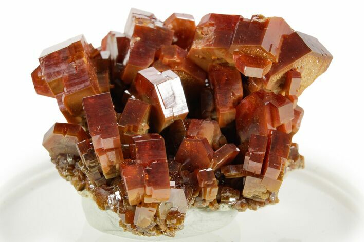 Deep Red Vanadinite Crystal Cluster - Large Crystals #368094